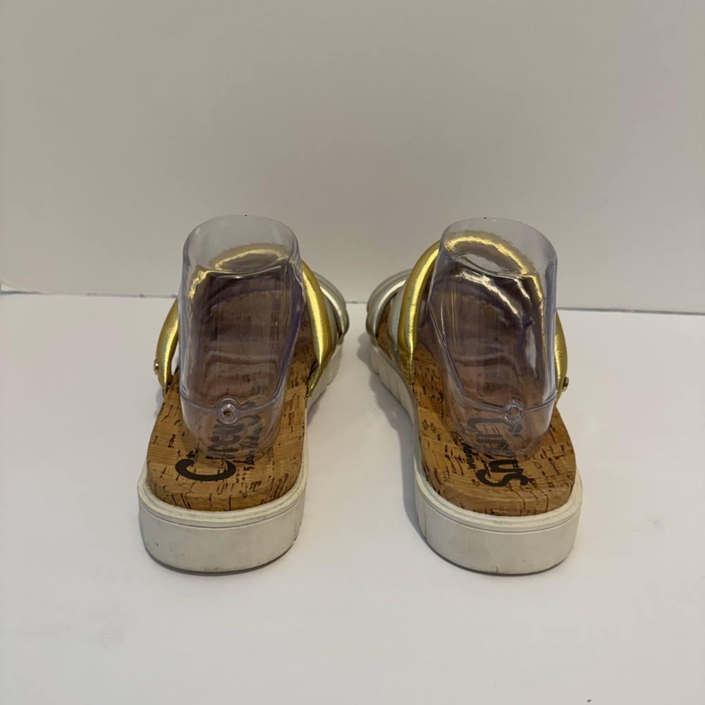 Circus by Sam Edelman Narina Strappy Silver/Gold Metallic Sandal Size 10M - Picture 4 of 11